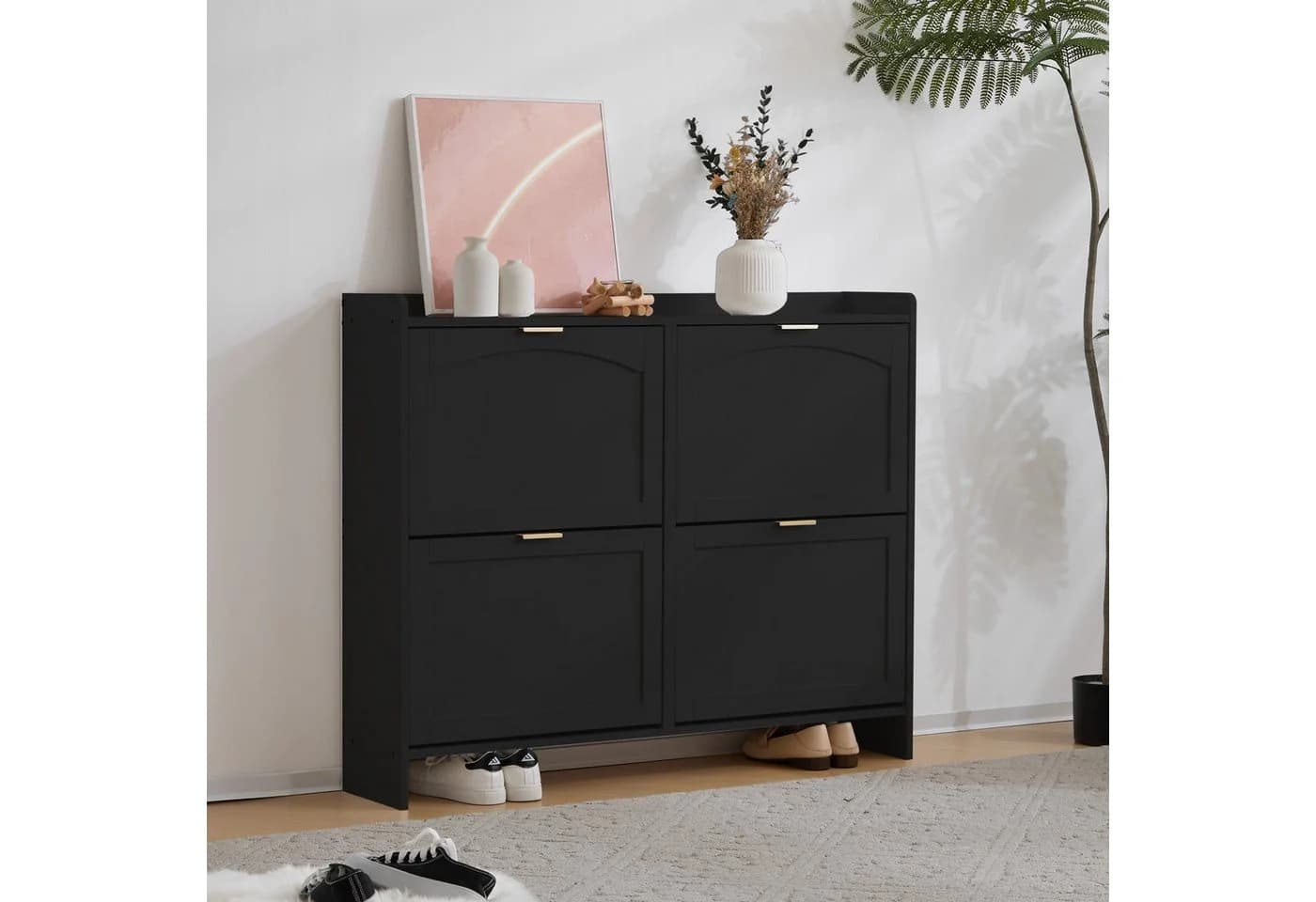 Flieks Schuhschrank Schwarz Modern - Bild 3