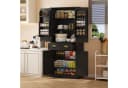 Flieks Mehrzweckschrank 4 Türen Weiß/Schwarz mit Schublade Bild 2
