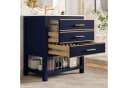 Flieks Waschtischunterschrank mit Waschbecken 76x46,5x86 cm Blau Bild 3