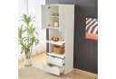 Flieks Hochschrank Mehrzweckschrank mit Schubladen, Schiebeböden und Türen Bild 3