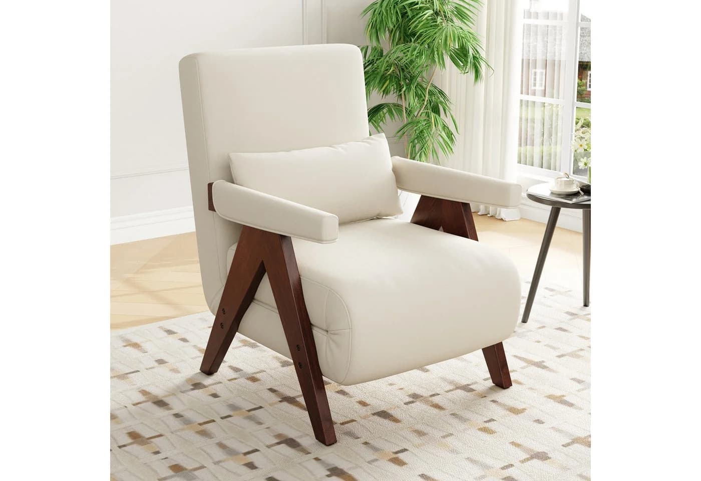 Flieks Loungesessel 3-in-1 mit Schlaffunktion Braun/Beige