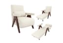 Flieks Loungesessel 3-in-1 mit Schlaffunktion Braun/Beige Bild 2