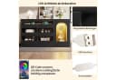 Flieks Kommode 6 Schubladen LED Schwarz Glas Bild 5