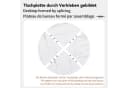 Flieks Runder Esstisch Weiß Gold Metallgestell Marmoroptik Bild 5