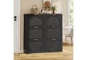 Flieks Schuhschrank Schwarz 6 Klappen Bild 3