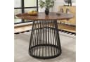 Flieks Runder Esstisch Walnuss Metallbeine Modern Bild 2