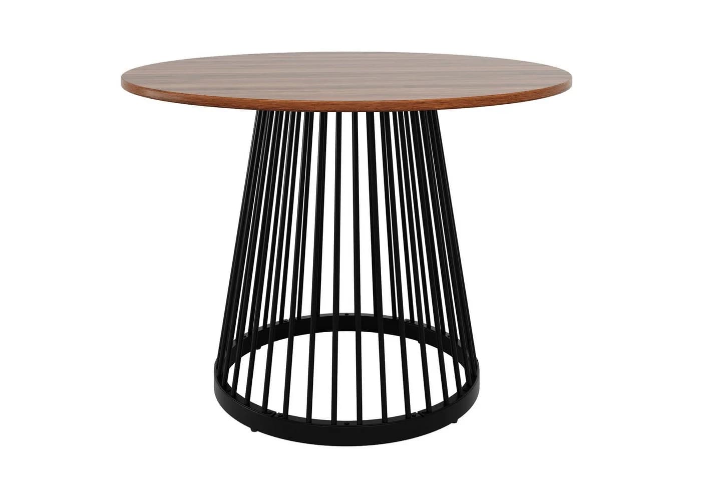 Flieks Runder Esstisch Walnuss Metallbeine Modern - Bild 3
