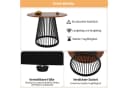 Flieks Runder Esstisch Walnuss Metallbeine Modern Bild 5
