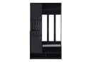 Flieks Garderoben-Set Schwarz mit Schuhschrank und Sitzbank Bild 4