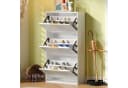 Flieks Schuhschrank Weiß Muschelgriff Bild 2
