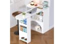 Flieks Bartisch 360° drehbar Esstisch & Sideboard 2-in-1 Marmoroptik 2er Set Bild 1