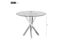 Flieks Esstisch Glastisch Silber Modern Bild 5