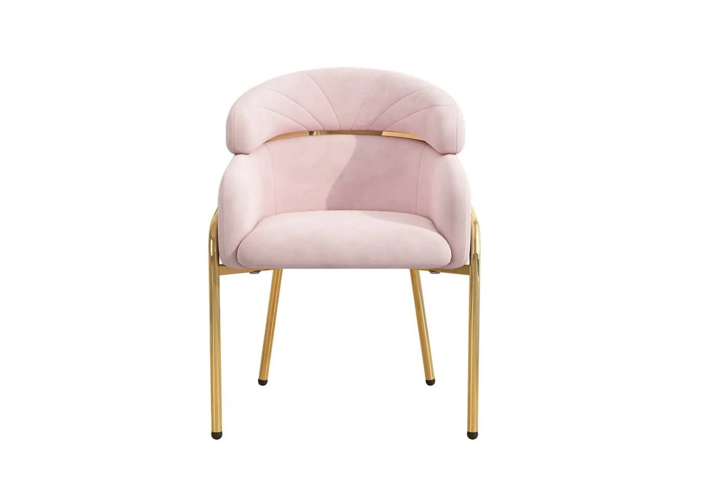 Flieks Polsterstuhl Armlehnstuhl Samt Rosa - Bild 5