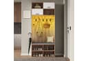 Flieks Garderoben-Set mit LED-Beleuchtung, Kleiderhaken, Schuhschrank und Sitzbank Bild 2