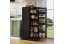 Flieks Mehrzweckschrank Hochschrank mit LED-Sensorlicht und verstellbaren Regalböden Bild 2