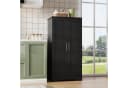 Flieks Mehrzweckschrank Hochschrank mit LED-Sensorlicht und verstellbaren Regalböden Bild 4