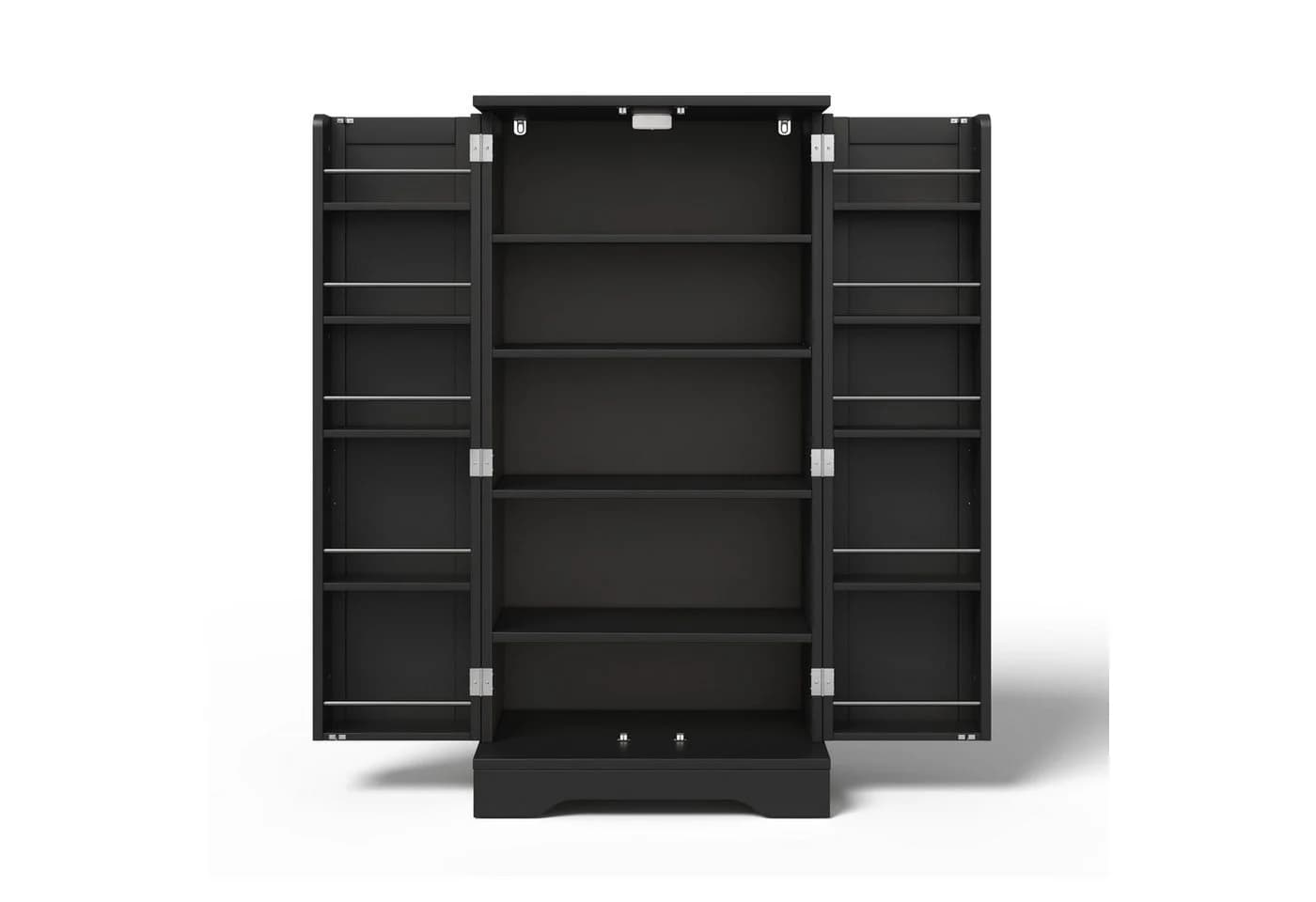 Flieks Mehrzweckschrank Hochschrank mit LED-Sensorlicht und verstellbaren Regalböden - Bild 5