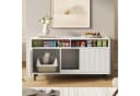 Flieks Mehrzweckschrank mit Sandauffangmatte - Weiß 120x50x66 cm Bild 2