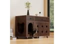 Flieks Mehrzweckschrank Katzenkloschrank Holzoptik Braun Bild 2