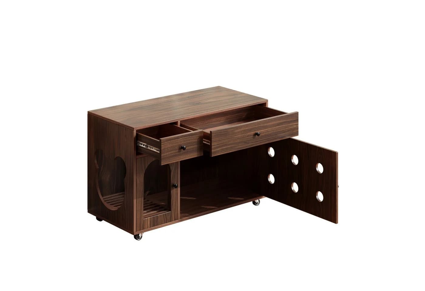 Flieks Mehrzweckschrank Katzenkloschrank Holzoptik Braun - Bild 4