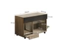 Flieks Katzenkloschrank mit Rollen Holzoptik Bild 5