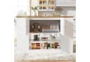 Flieks Kücheninsel mit erweiterbarer Arbeitsplatte, klappbare Tischplatte, Buffetschrank, Sideboard Bild 3
