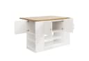 Flieks Kücheninsel mit erweiterbarer Arbeitsplatte, klappbare Tischplatte, Buffetschrank, Sideboard Bild 4