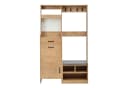 Flieks Garderoben-Set mit Schuhschrank, Sitzbank, 4 Haken, Pegboard, Klappen & Schubladen Bild 4