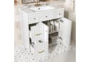 Flieks Waschtisch Waschbeckenunterschrank mit Waschbecken Bild 2