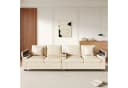 Merax 4-Sitzer Cord Sofa Beige/Grau mit USB & USB-C Bild 1