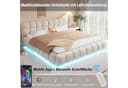 Merax Polsterbett 180x200cm mit LED-Licht & hydraulischem Stauraum Bild 4