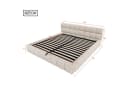 Merax Polsterbett 180x200cm mit LED-Licht & hydraulischem Stauraum Bild 5