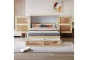 Merax Schrankbett 140x200cm Rattanfront Bild 1