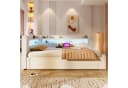 Modernes Sofabett aus Leinen - Vielseitig als Jugendbett oder Doppelbett nutzbar Bild 1