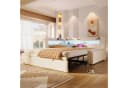 Modernes Sofabett aus Leinen - Vielseitig als Jugendbett oder Doppelbett nutzbar Bild 3
