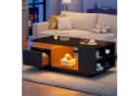 Merax Couchtisch Hochglanz LED-Beleuchtung Bild 2