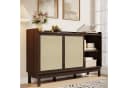 Merax Sideboard Retro Anrichte mit Schiebetüren und Schubladen Bild 3