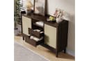 Merax Sideboard Retro Anrichte mit Schiebetüren und Schubladen Bild 4