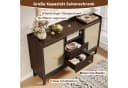 Merax Sideboard Retro Anrichte mit Schiebetüren und Schubladen Bild 5