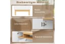 Merax Sideboard Holzoptik Weiß 3 Türen Regal Bild 5