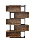 Flieks Bücherregal 1-tlg. Standregal mit 5 Abnehmbaren Ebenen Stahlgestell Bild 3