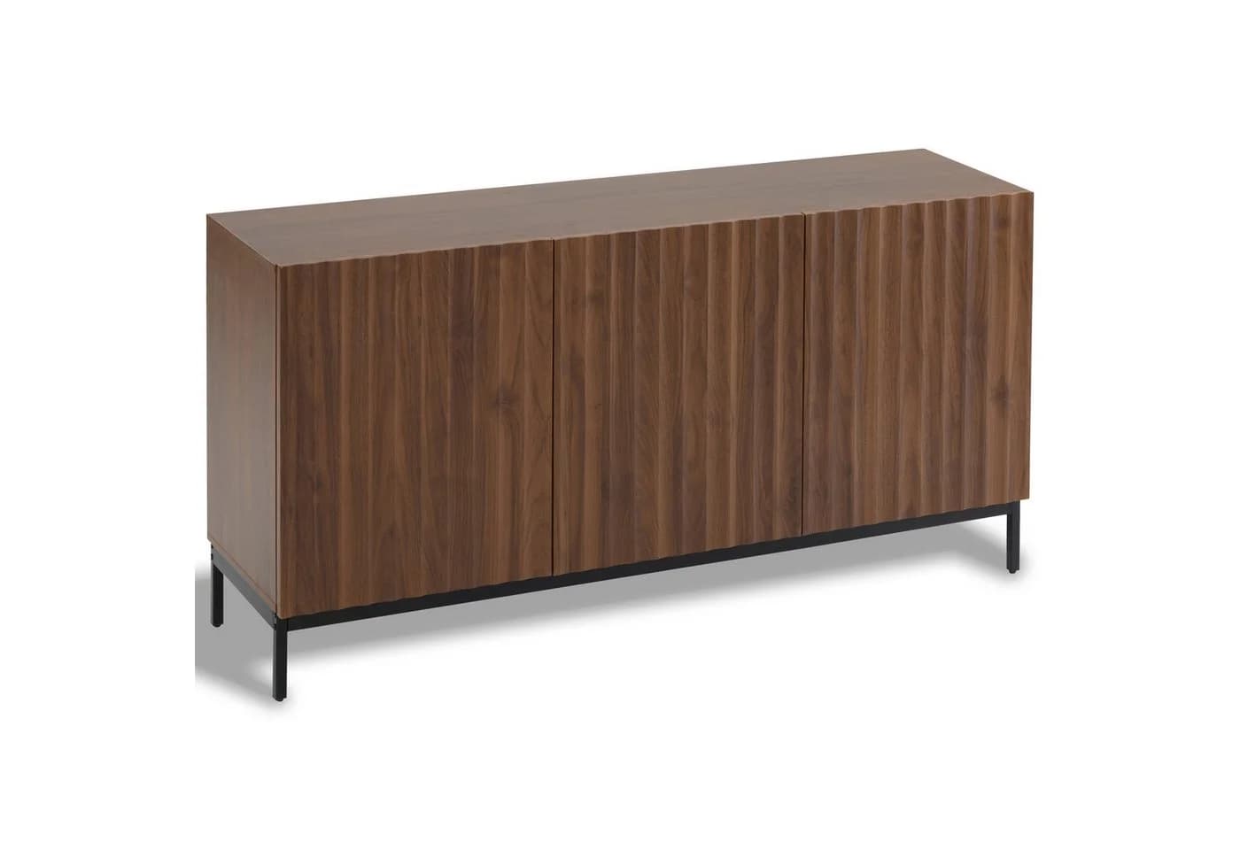 Flieks Sideboard 3 Türen Eichefarbe mit verstellbaren Böden - Bild 4