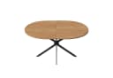 Flieks Ovaler Esstisch MDF Metallbeine Natur/Schwarz Modern Bild 5