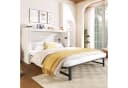 Flieks Schrankbett Umwandelbares Polsterbett Beige mit Schublade Bild 2