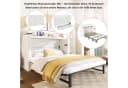 Flieks Schrankbett Umwandelbares Polsterbett Beige mit Schublade Bild 4