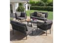Flieks Gartenlounge-Set 6-Sitzer Gartenmöbel-Set Sitzgruppe mit 2 stapelbaren Couchtischen Bild 1