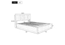 Flieks Polsterbett Samt Grau Hydraulischer Bettkasten Bild 3