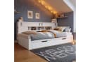 Flieks Daybett 90x200cm mit Stauraum und Schubladen Weiß Bild 1