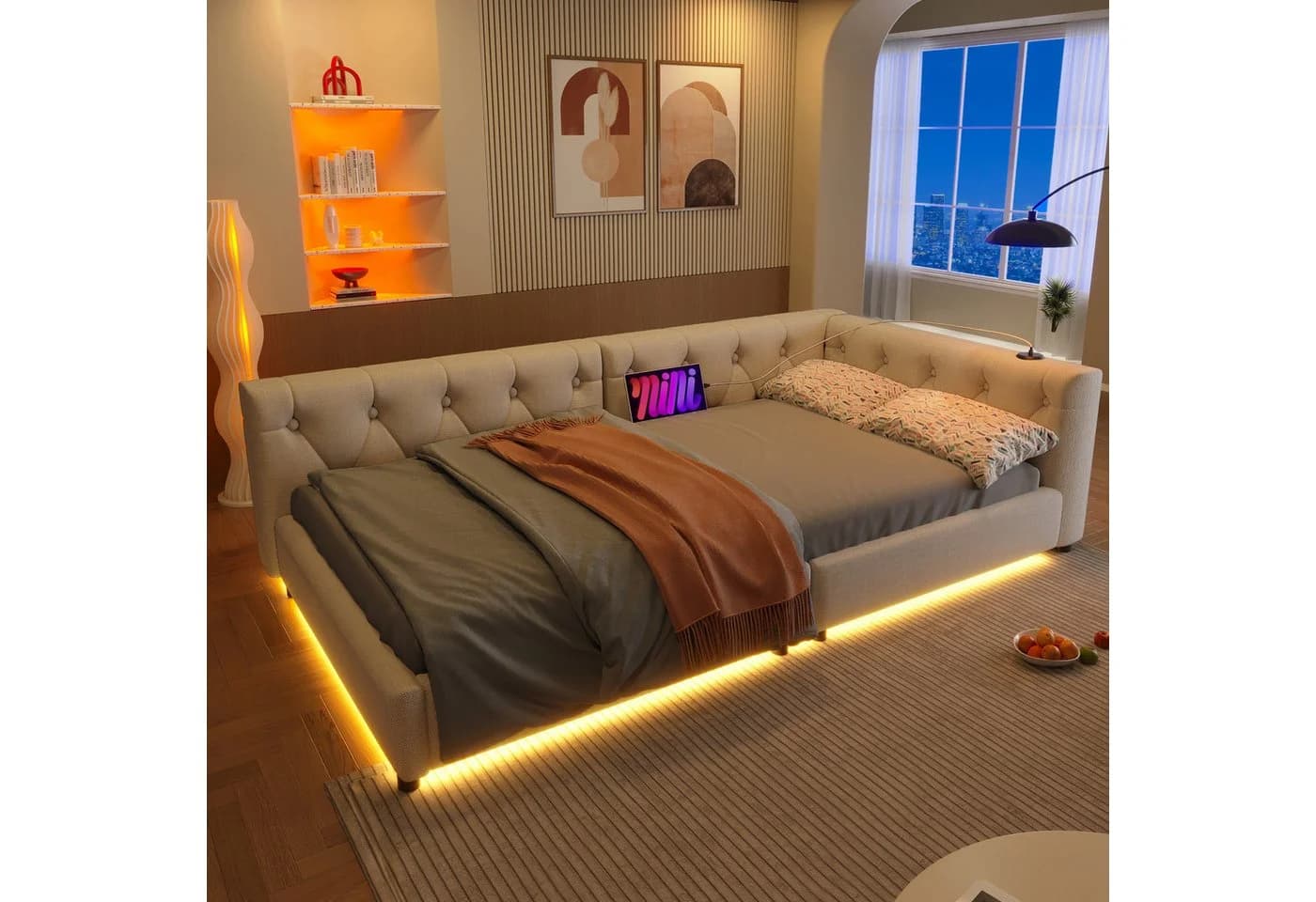Flieks Daybett 90x200cm mit USB-Aufladen - Bild 2