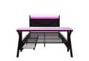 Flieks Metallbett Gamingbett Plattformbett 140x200cm mit Schreibtisch und 2 Schubladen Bild 5